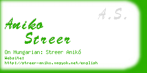 aniko streer business card